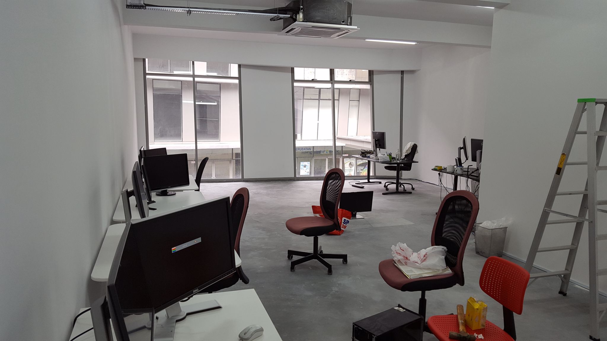 Our new room for the development team, needs some renovation work!