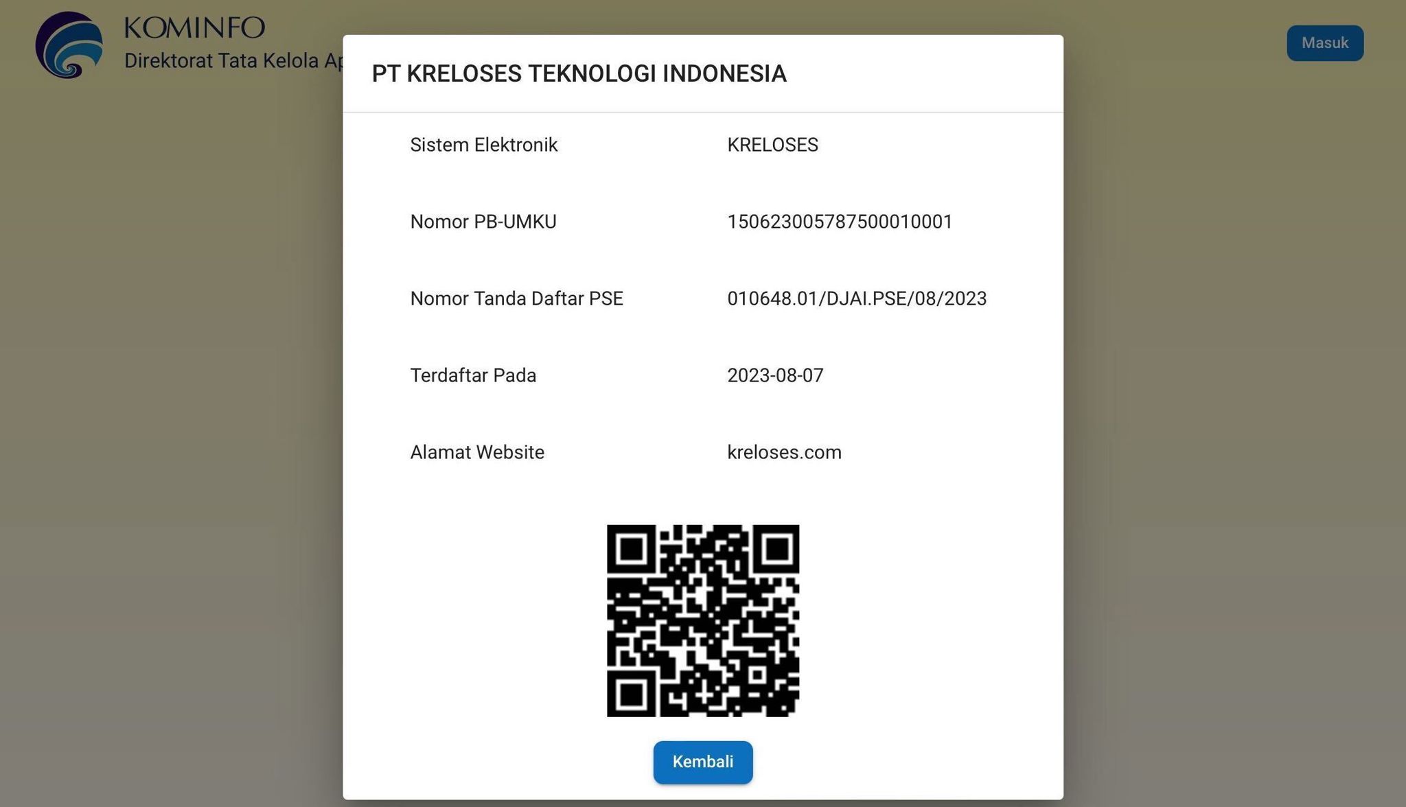 Celebrating our formal Kominfo approval, a testament to our commitment to regulatory compliance and data security in the Indonesian tech landscape.