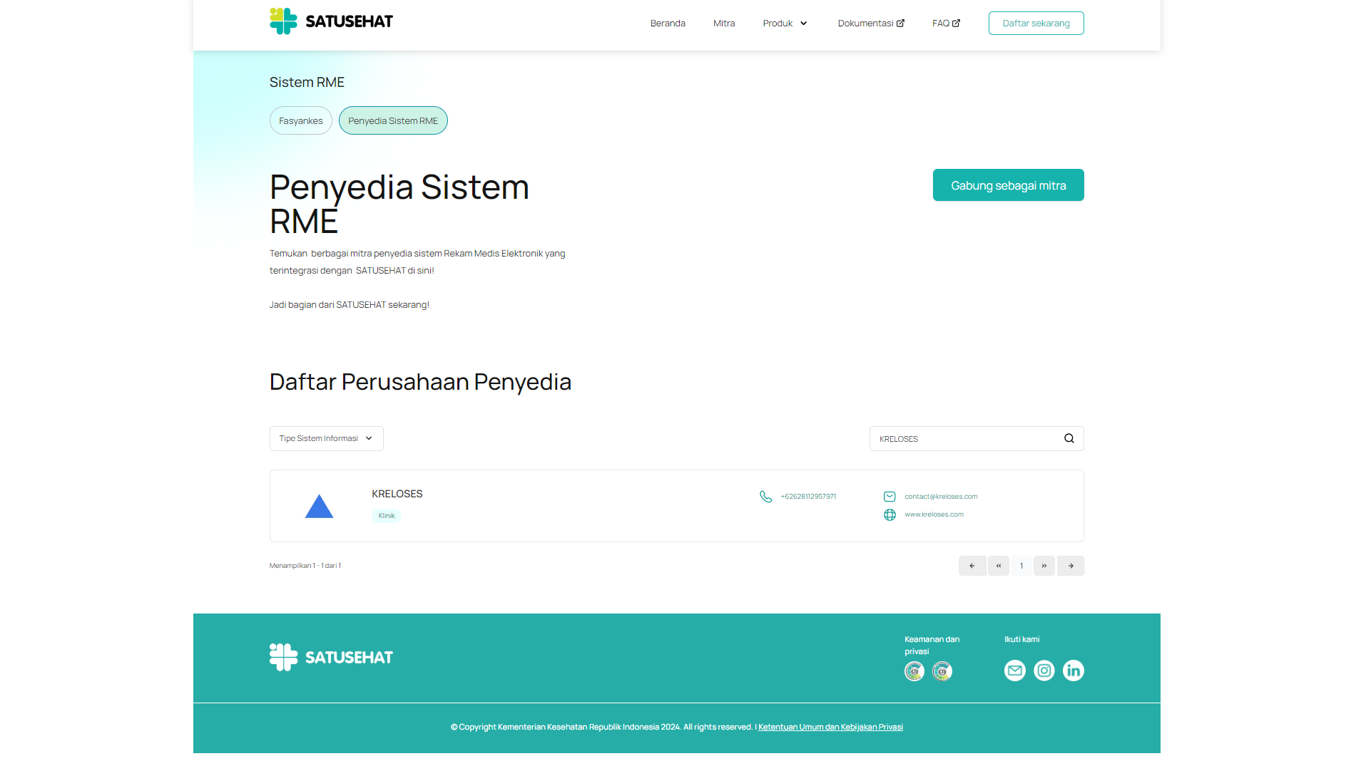 Kreloses Teregistrasi di SATUSEHAT, Kementerian Kesehatan: Langkah Menuju Sistem Digital yang Terintegrasi di Indonesia