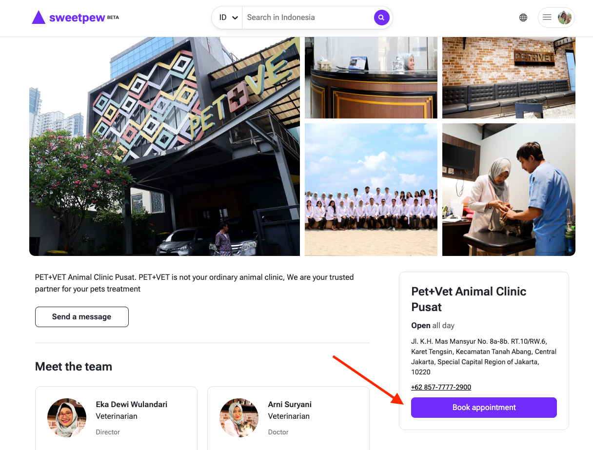 Jadwalkan Janji Temu Hewan Peliharaan Anda dengan Mudah melalui Sweetpew