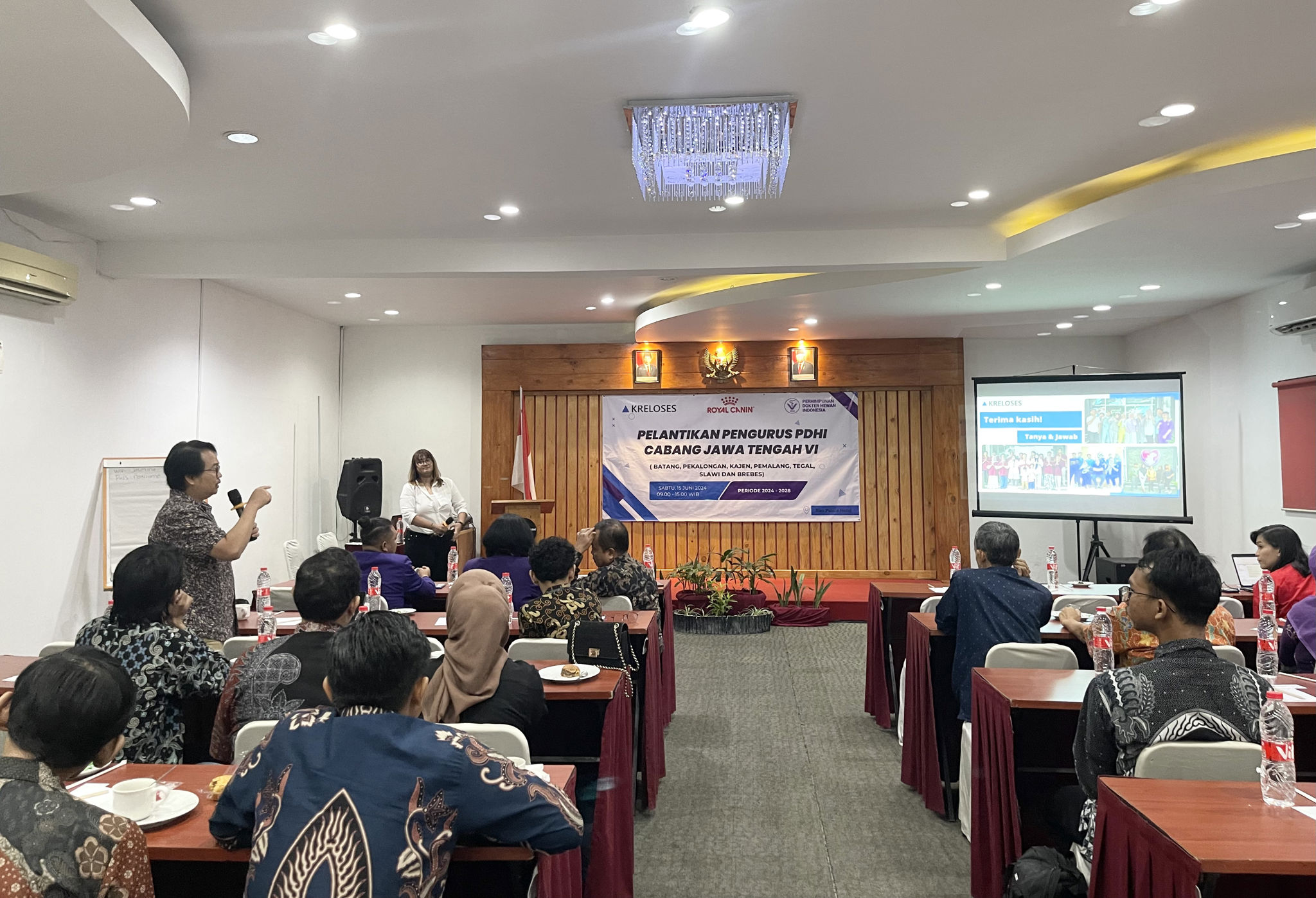 drh. Rio saat Menyampaikan Testimoni yang Luar Biasa